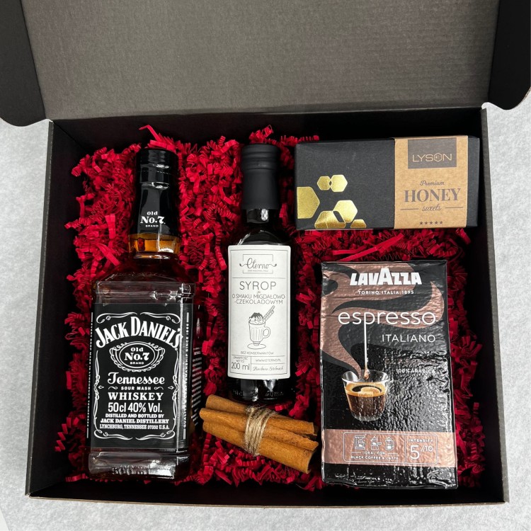 Zestaw z whisky i syropem